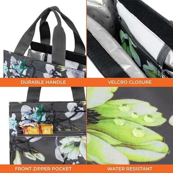 Lunch Bag for Women, Insulated Lunch Box Tote for Girls Kids Adult School Work, - Picture 4 of 7